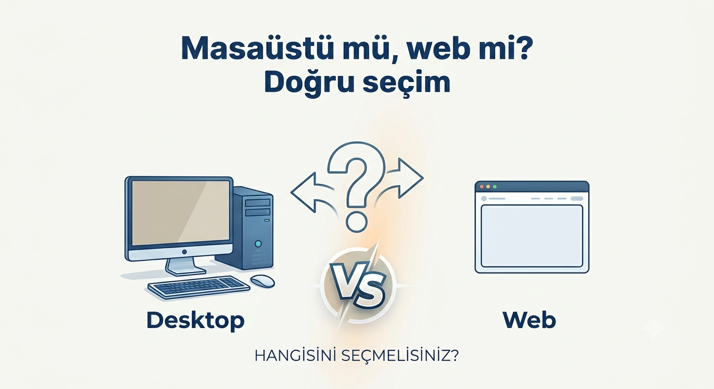 Masaüstü mü, web mi? Doğru seçim